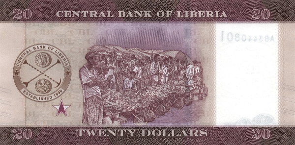 (906) ** PNew (PN39a) Liberia - 20 Dollars (2022)